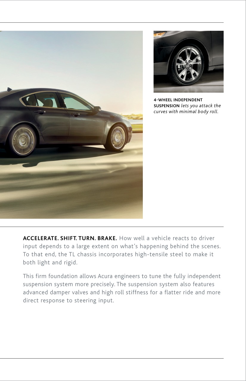 2013 Acura TL Brochure Page 7